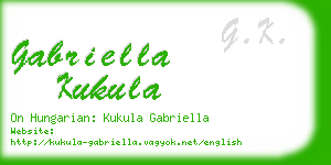 gabriella kukula business card